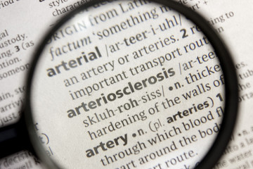 Arteriosclerosis word or phrase in a dictionary.