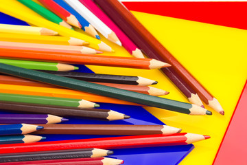 Fototapeta premium colored pencils, color gamut
