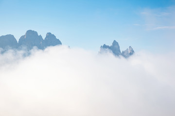 Location place National Park Tre Cime di Lavaredo, Dolomiti alp.