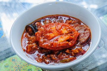 Middle eastern side dishes - Traditional food at the Middle East