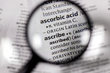 The word or phrase ascribe in a dictionary.