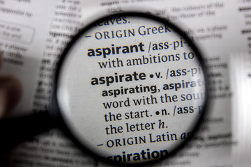 The word or phrase aspirate in a dictionary.