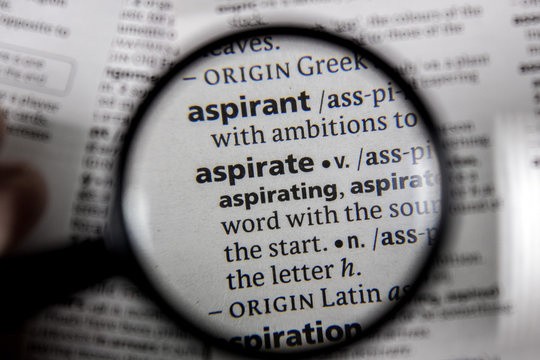 The word or phrase aspirate in a dictionary.