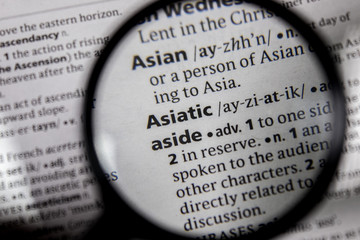 The word or phrase Asiatic in a dictionary.