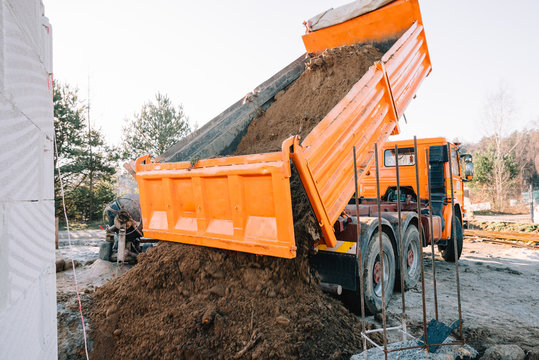 Earthworks At The Construction Site