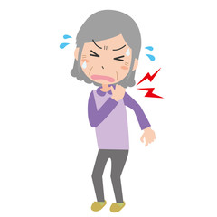 おばあさん　女性　肩こり　痛み
