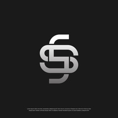 Letter S monogram logo design Vector EPS 10