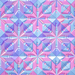 Beautiful, cheerful pattern background. 3d illustration, 3d rendering.
