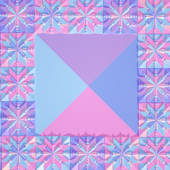 Beautiful, cheerful pattern background. 3d illustration, 3d rendering.