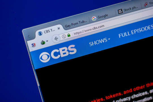 Ryazan, Russia - June 05, 2018: Homepage of CBS website on the display of PC, url - CBS.com.