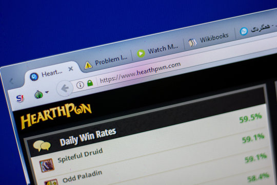 Ryazan, Russia - June 05, 2018: Homepage of Heartpwn website on the display of PC, url - Heartpwn.com.