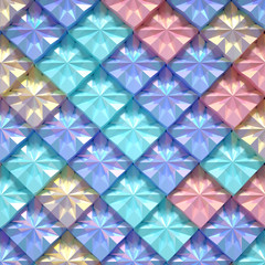 Fototapeta premium Beautiful, cheerful pattern background. 3d illustration, 3d rendering.