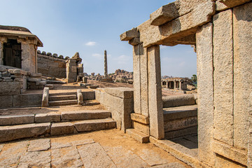 Fototapeta premium Architecture of Sasivekalu Ganesha Temple