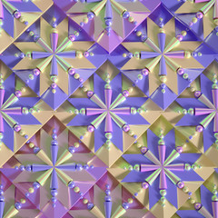 Beautiful, cheerful pattern background. 3d illustration, 3d rendering.