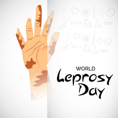 Fototapeta premium World leprosy day.