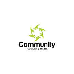 community logo icon vector isolated
