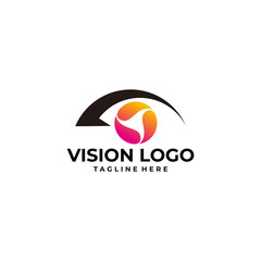 vision logo icon vector isolated