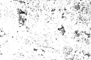 Black and white grunge background. Abstract monochrome texture of cracks, scuffs, chips.