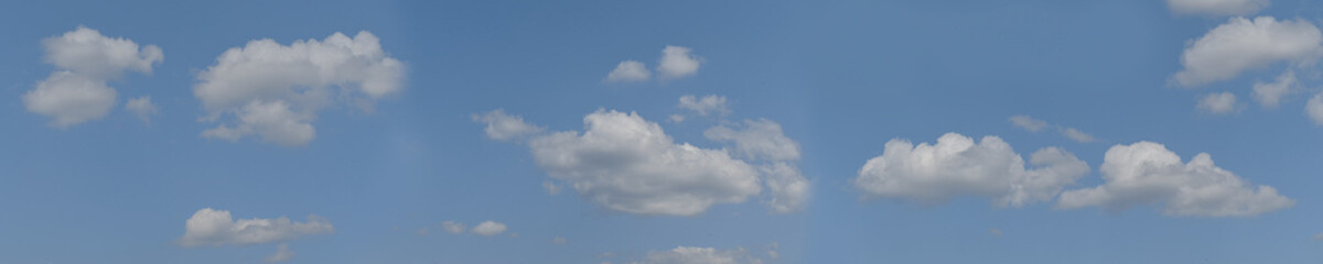 blue sky background with white clouds. panorama picture