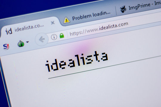Ryazan, Russia - June 05, 2018: Homepage of Idealista website on the display of PC, url - Idealista.com.