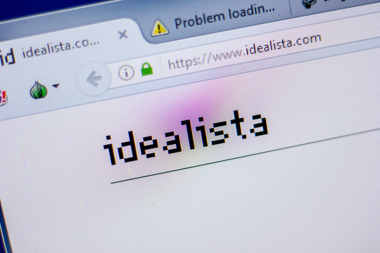 Ryazan, Russia - June 05, 2018: Homepage of Idealista website on the display of PC, url - Idealista.com.