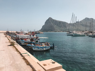 Port on Sicily island