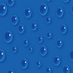 水滴 Water Drop シームレス パターン イラスト