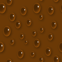 水滴 Water Drop シームレス パターン イラスト