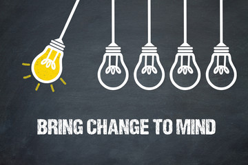 Fototapeta premium Bring change to mind