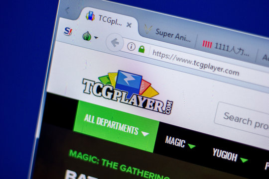 Ryazan, Russia - June 05, 2018: Homepage of TCGplayer website on the display of PC, url - TCGplayer.com.