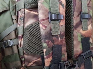 Hunting backpack straps and buckles