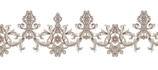 Decorative elegant luxury design.Vintage elements in baroque, rococo style.Design for cover, fabric, textile, wrapping paper .