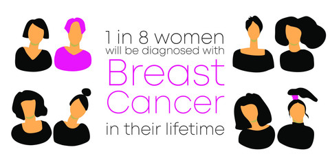 Breast cancer banner, girl power