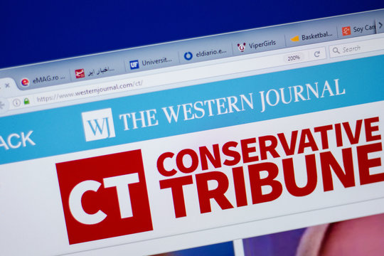 Ryazan, Russia - June 16, 2018: Homepage of WesternJournal website on the display of PC, url - WesternJournal.com.