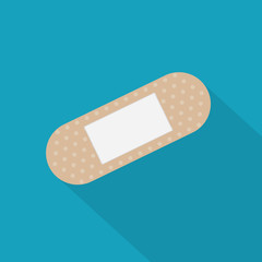 medical adhesive plaster icon- vector illustration