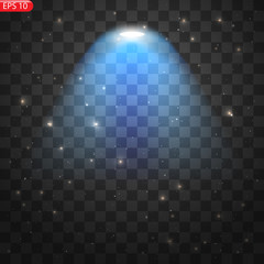 Spotlights with bright lights