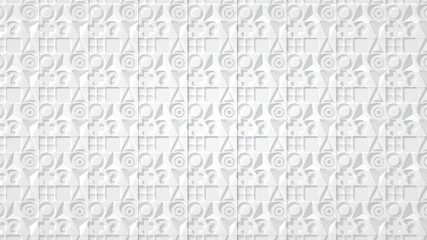 Beautiful, cheerful pattern background. 3d illustration, 3d rendering.