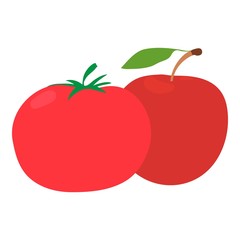 Red food icon. Isometric illustration of red food vector icon for web