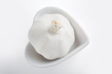 studio shot of igarlic head