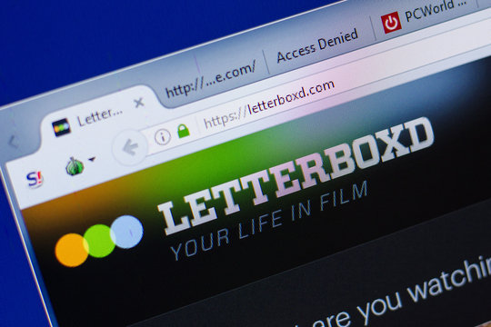 Ryazan, Russia - June 16, 2018: Homepage of LetterBoxD website on the display of PC, url - LetterBoxD.com.