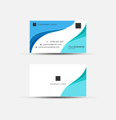 modern minimalist bussines card design template vector