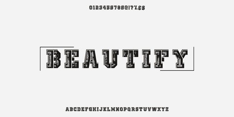 Font. Abc alphabet typeface. font digital  modern alphabet and number fonts. Typography alphabet  creative font and numbers design .new vector illustraion.typeface design