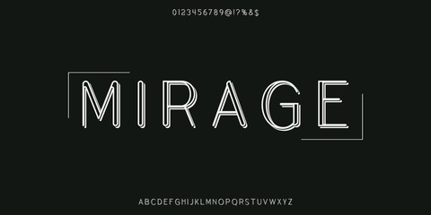 Font. Abc alphabet typeface. font digital modern alphabet and number fonts. Typography alphabet creative font and numbers design .new vector illustraion.typeface design