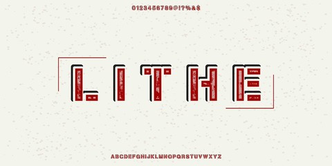 Font. Abc alphabet typeface. font digital  modern alphabet and number fonts. Typography alphabet  creative font and numbers design .new vector illustraion.typeface design