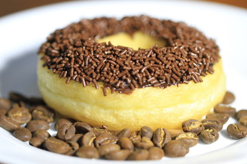 delicious chocolate donuts