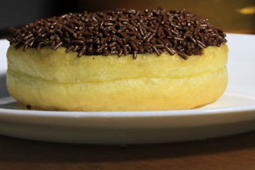 delicious chocolate donuts