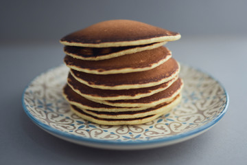 stack of pancakes on plate