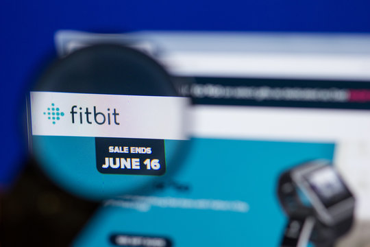 Ryazan, Russia - June 16, 2018: Homepage of Fitbit website on the display of PC, url - Fitbit.com.
