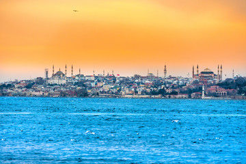 Fototapeta premium Istanbul at sunset - Turkey