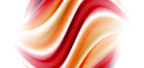 Silk smooth lines on white, liquid fluid color waves. Vector Illustrations For Wallpaper, Banner, Background, Card, Book, Illustration, landing page, cover, placard, poster, banner, flyer, design